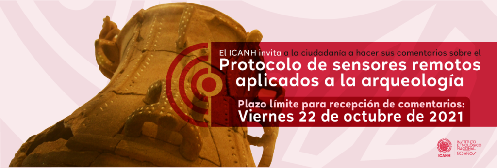 Protocolo de sensores remotos aplicados a la arqueología
