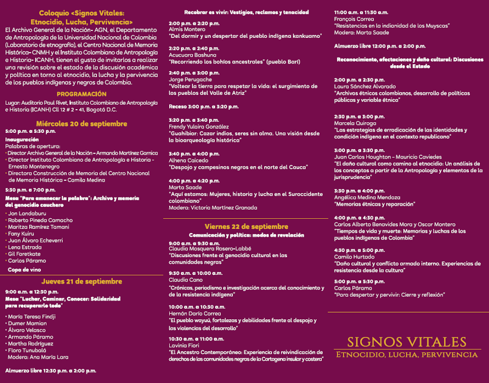 Programación Coloquio Signos Vitales